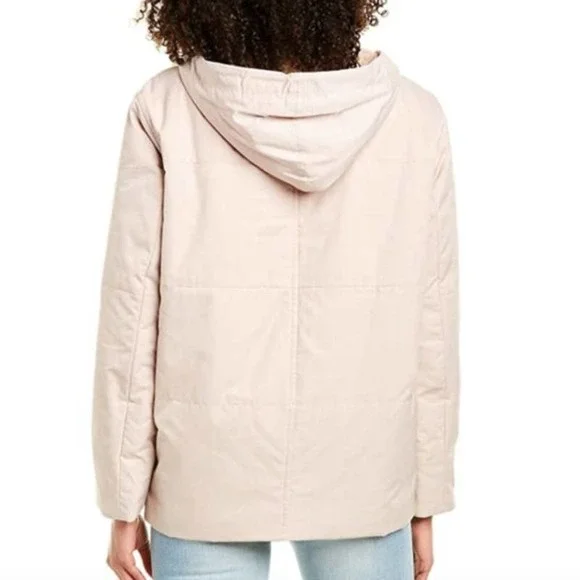 Vince Quilted Faux Shearling Lined Puffer Jacket